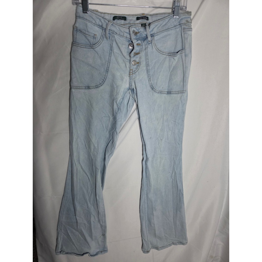 Wild Fable Low-Rise Flare Jeans Womens Blue Light Wash Slim Low Rise Flare